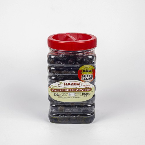 Hazer Yağlı Sele Zeytin Süper Seçme 1kg.