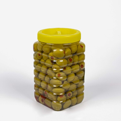 Hazer Biberli Yeşil Zeytin 1 kg.